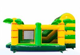 Buy a Jungle themed slidebox bouncer with a slide for kids. Buy inflatable bouncers online at JB Inflatables UK