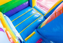 Order a small bounce house with roof, slide and bath in a unicorn theme at JB Inflatables UK. Buy bounce houses online at JB Inflatables UK