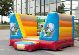 Small bouncy castle with car theme for kids to buy. Buy bouncy castles now at JB Inflatables UK online