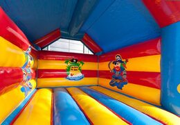 Buy standard bounce houses with a 3D pirate object on the top for kids. Order bounce houses online at JB Inflatables UK