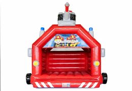 Groot overdekt springkasteel te koop in thema brandweer voor kinderen