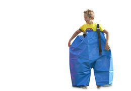 Get blue sponge pants for both old and young online now. Buy inflatable items online at JB Inflatables UK