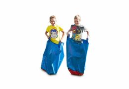 Buy blue sack race bags for both old and young. Order inflatable items online at JB Inflatables UK