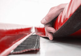 Rode valmat om bij springkussen te leggen voor de veiligheid bestellen