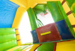 Buy inflatable bouncy castle with slide in the shape of a crocodile for children