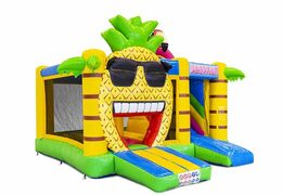 Hawaii themed inflatable bouncer with slide for kids