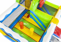 Buy air cushion inflatable with slide in pirate theme for children