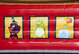 Order bouncy castle air cushion with slide in animal hotel theme for children