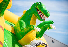 Buy air cushion multiplay super dino theme with jumping section and slide for kids