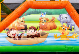 Mega obstacle course Jungle Adventure Run for sale at JB Inflatables