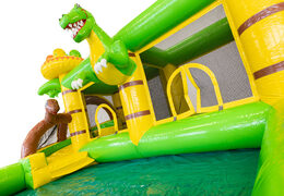 Buy large inflatable bouncy castle in Dino theme for children. Order inflatables online at JB Inflatables UK