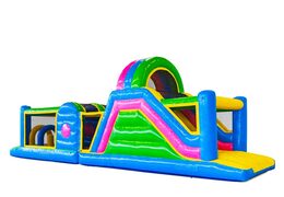 Order obstacle course in Happy colors for kids. Buy inflatable obstacle courses now online at JB Inflatables UK