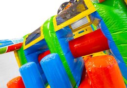 Buy Comic 13m inflatable obstacle course for children. Order inflatable obstacle courses now online at JB Inflatables UK