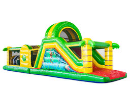 Order obstacle course in theme Jungle for kids. Buy inflatable obstacle courses now online at JB Inflatables UK