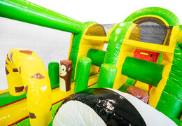 13 meter long Jungle inflatable obstacle course for children. Order inflatable obstacle courses now online at JB Inflatables UK