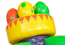 Order Dino 13m inflatable obstacle course for children. Buy inflatable obstacle courses now online at JB Inflatables UK
