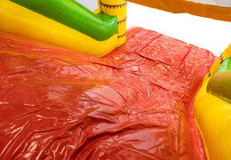 Obstacle course 13m long in theme Dino for children. Order inflatable obstacle courses now online at JB Inflatables UK
