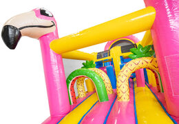 Order Flamingo 13m inflatable obstacle course for children. Buy inflatable obstacle courses now online at JB Inflatables UK