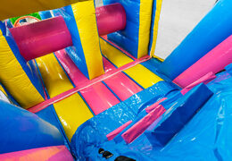 Order 13 meter long Flamingo inflatable obstacle course for children. Buy inflatable obstacle courses now online at JB Inflatables UK