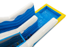 Order inflatable 4 in 1 slide in theme Rubber Duck for children. Buy inflatable slides now online at JB Inflatables UK
