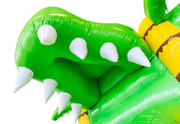 Order inflatable Mini Multiplay bouncy castle in Crocodil theme for children. Buy inflatable bouncy castles at JB Inflatables UK