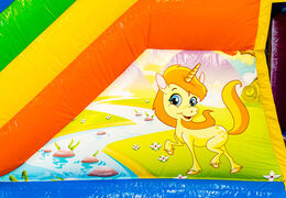 Buy Inflatable Mini Multiplay Unicorn Bouncer For Kids. Order inflatable bouncers at JB Inflatables UK