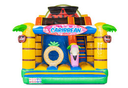 Order inflatable Multi Slide air cushion with slide in theme Caribbean for children. Buy inflatable air cushions online at JB Inflatables UK