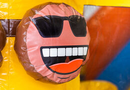 Order inflatable Multi Slide bouncy castle with slide in Caribbean theme for children. Buy inflatable bouncy castles online at JB Inflatables UK