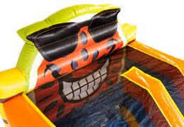 Buy Multi Slide air cushion with slide in Caribbean theme for your children. Order inflatable air cushions online now at JB Inflatables UK