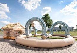 Western inflatable race track