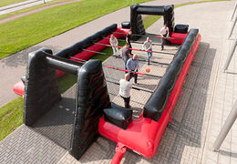 Buy living football game without bottom with unique boarding sliding system. Order inflatable table football now online at JB Inflatables Netherlands