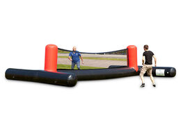 Play volleyball with your feet with an inflatable soccer field online at JB Inflatables