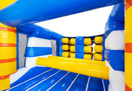 Hole and pillars in obstacle course module surf theme