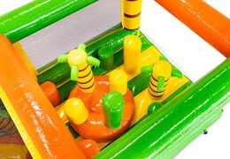 Pillar Dodger obstacle course component, jungle theme