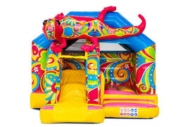 Order the Paradise Island-themed Slidecombo bounce house online