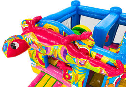 Red salamander with colorful back on Multiplay Ibiza available for purchase at JB in Meppel