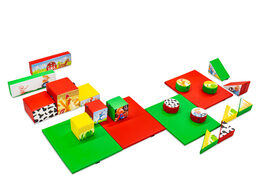 Large Softplay set in Farm theme with colorful blocks to play with