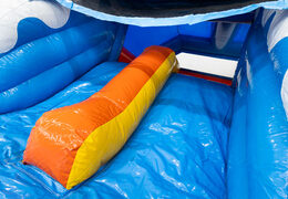 Buy the blue, yellow, orange slide of the Slide Combo Double Slide inflatable castle at JB
