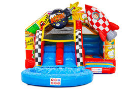 Buy Slide Combo Doubleslide Inflatable Castle in Comic Theme at JB