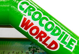Crocodile-themed Bouncy Castle with Written Illustration - Order Online