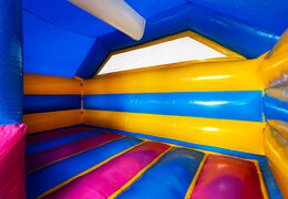 Covered inflatable Slide Combo Dubbelslide in Hawaii Flamingo theme, buy online from JB