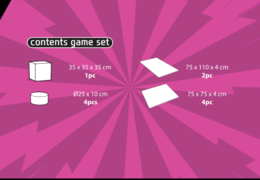 Contents of Softplay Playset in Comic Theme for purchase at JB