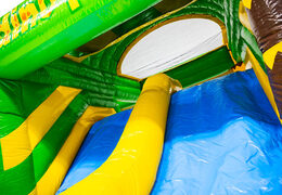Buy blue green yellow slide from inflatable Multiplay dubbelslide at JB