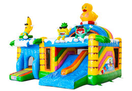 Buy Multiplay inflatable castle online with 3D figures and slide Summer Party