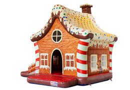 Gingerbread house bouncy castle winter theme, buy online