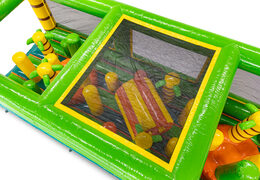 Module "Pillar Dodger" modular obstacle course, self-assemble pillars and tunnel