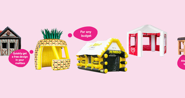 Customized inflatable advertising tents products on request for sale at JB