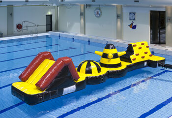 Adventure run inflatable pool with challenging obstacle objects for both young and old. Order inflatable pool games now online at JB Inflatables UK