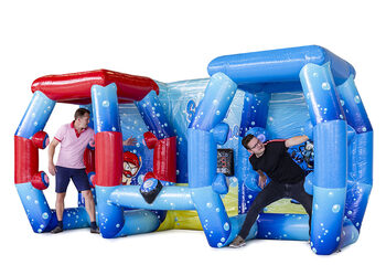 Buy inflatable IPS Ninja Splash with a water sprayer for both young and old. Order inflatable IPS Ninja attractions now online at JB Inflatables UK 