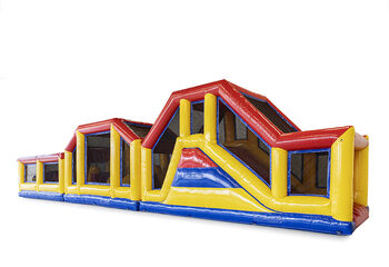 Buy a 19m modular standard obstacle course with appropriate 3D objects for children. Order inflatable obstacle courses now online at JB Inflatables UK